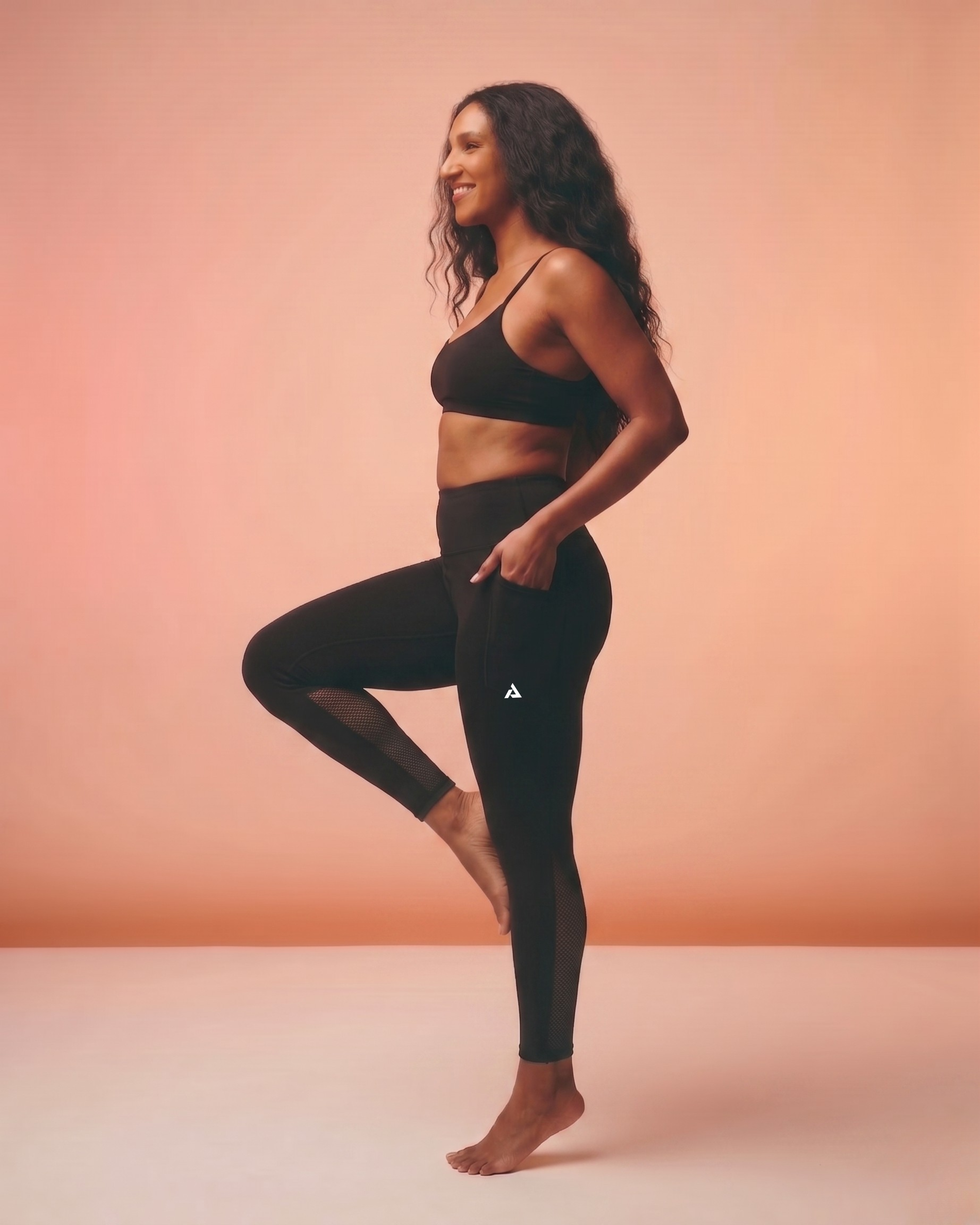 High Waisted Core Leggings in Raven Black: Squat Proof and anti